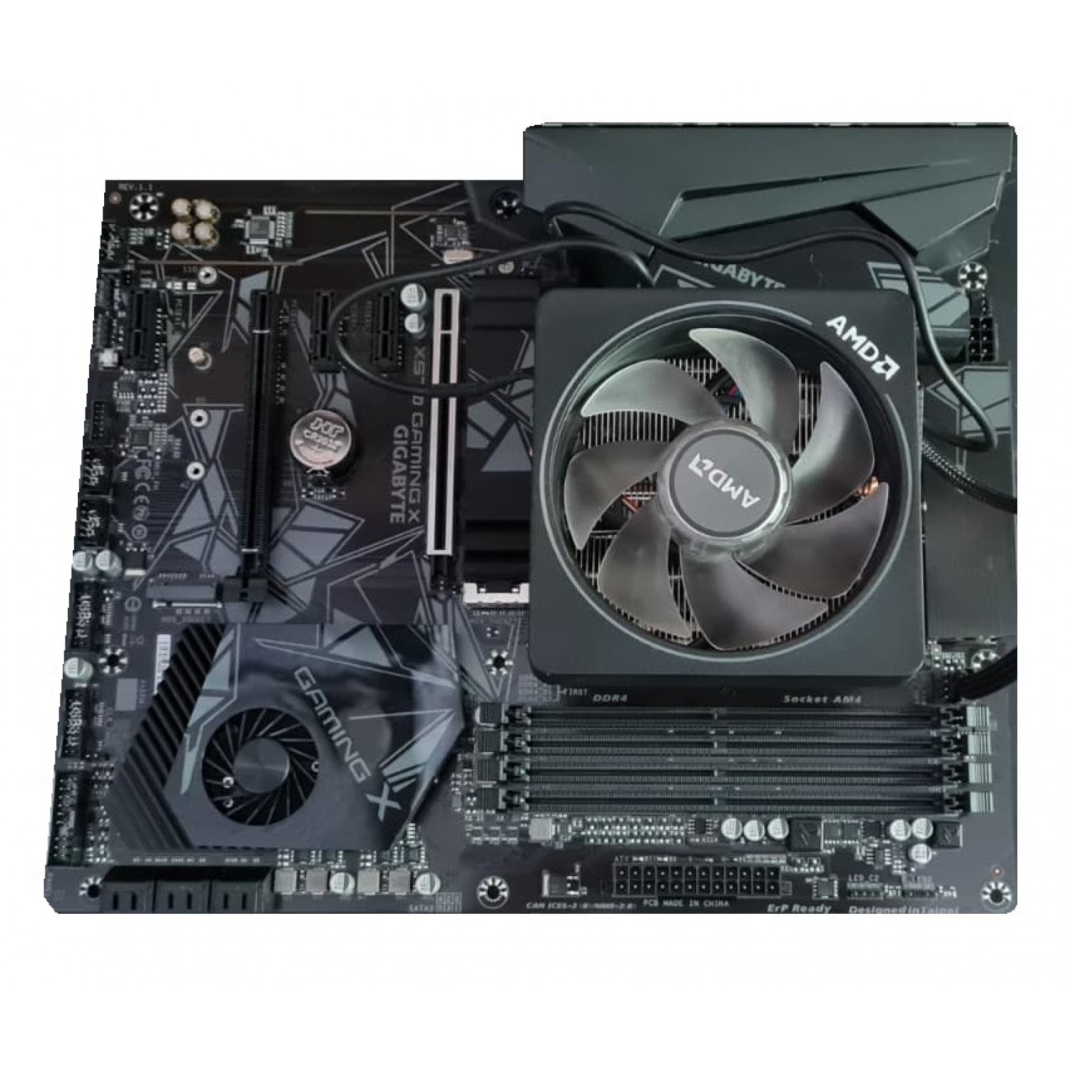 Kit placa de baza second hand Gigabyte X570 GAMING X AMD 8 CORE Ryzen 7 3800X + COOLER Placi de Baza
