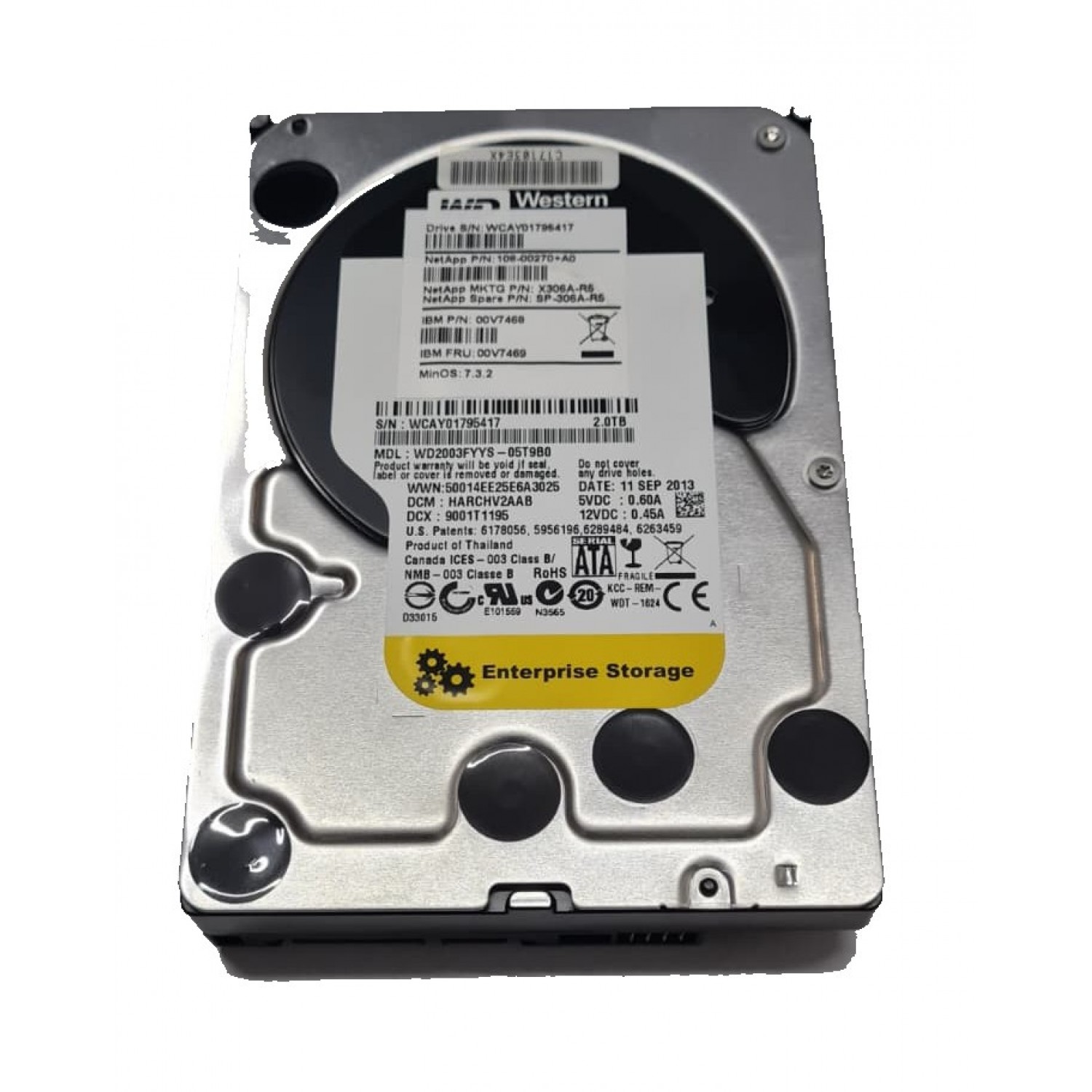 Hard disk PC second hand 2TB Western Digital Enterprise 7.2K RPM SATA 6G 3.5" Hard Disk-uri PC