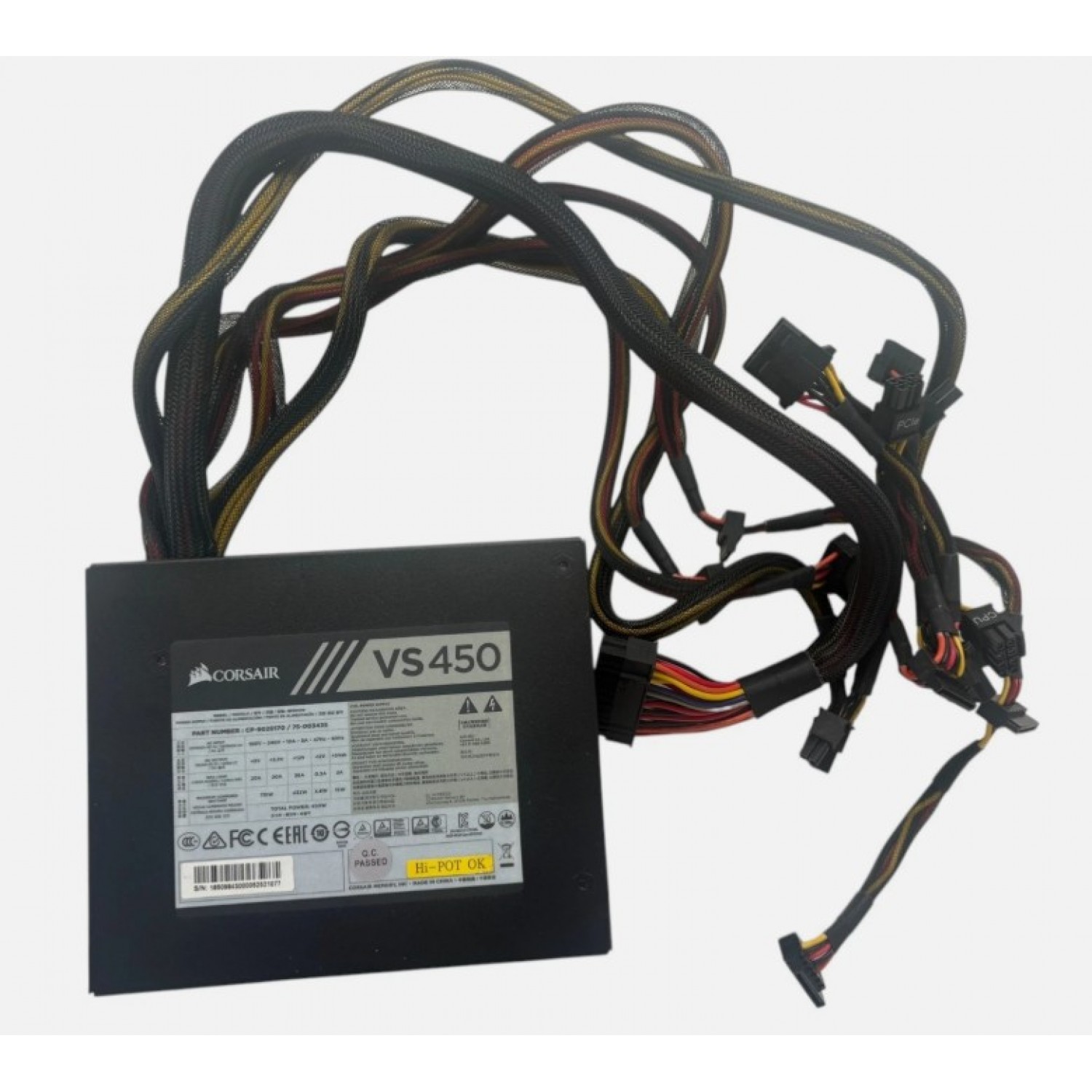 Sursă PC Corsair VS450 450W ATX 80 PLUS, PCIe 6+2 Pin, 75-003435 Surse PC