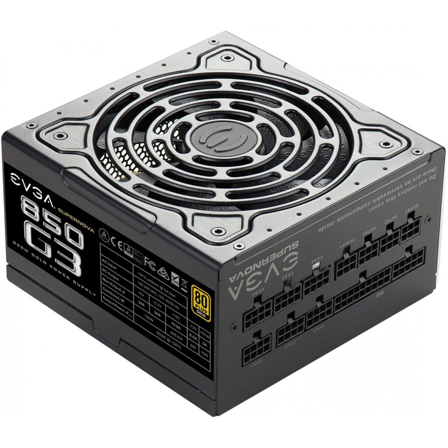 Sursa PC modulara second hand EVGA SuperNOVA 850 G3 80 PLUS Gold 850W 220-G3-0850 Surse PC