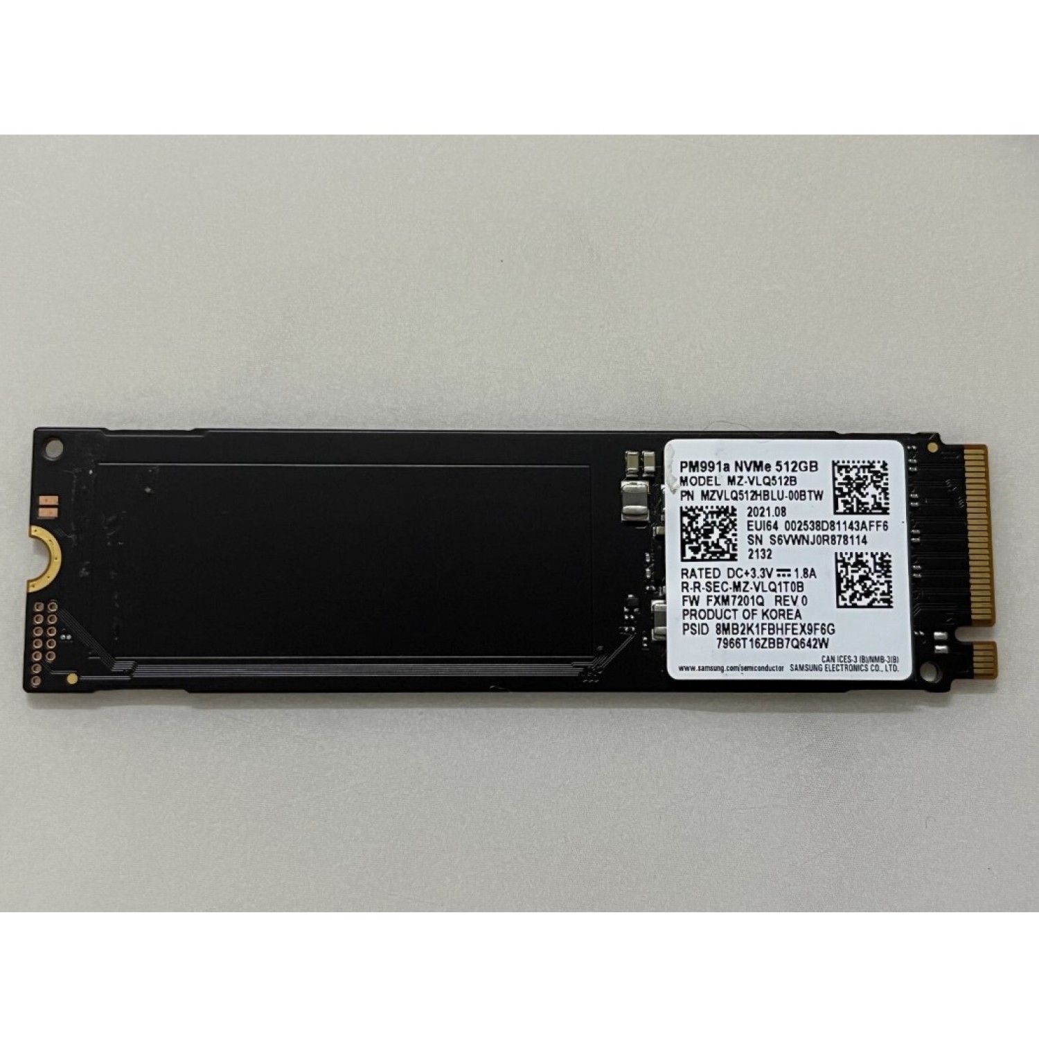 SSD Samsung PM991a 512GB NVMe M.2 PCIe 3.0 x4 – OEM 100% life 16 zile ca nou SSD-uri