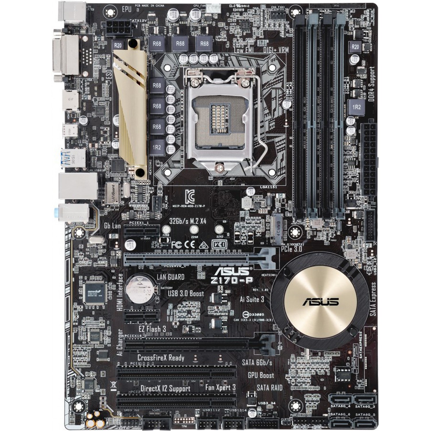 Placa de baza second hand ASUS Z170-P LGA1151 Gen 6 si 7 Placi de Baza PC