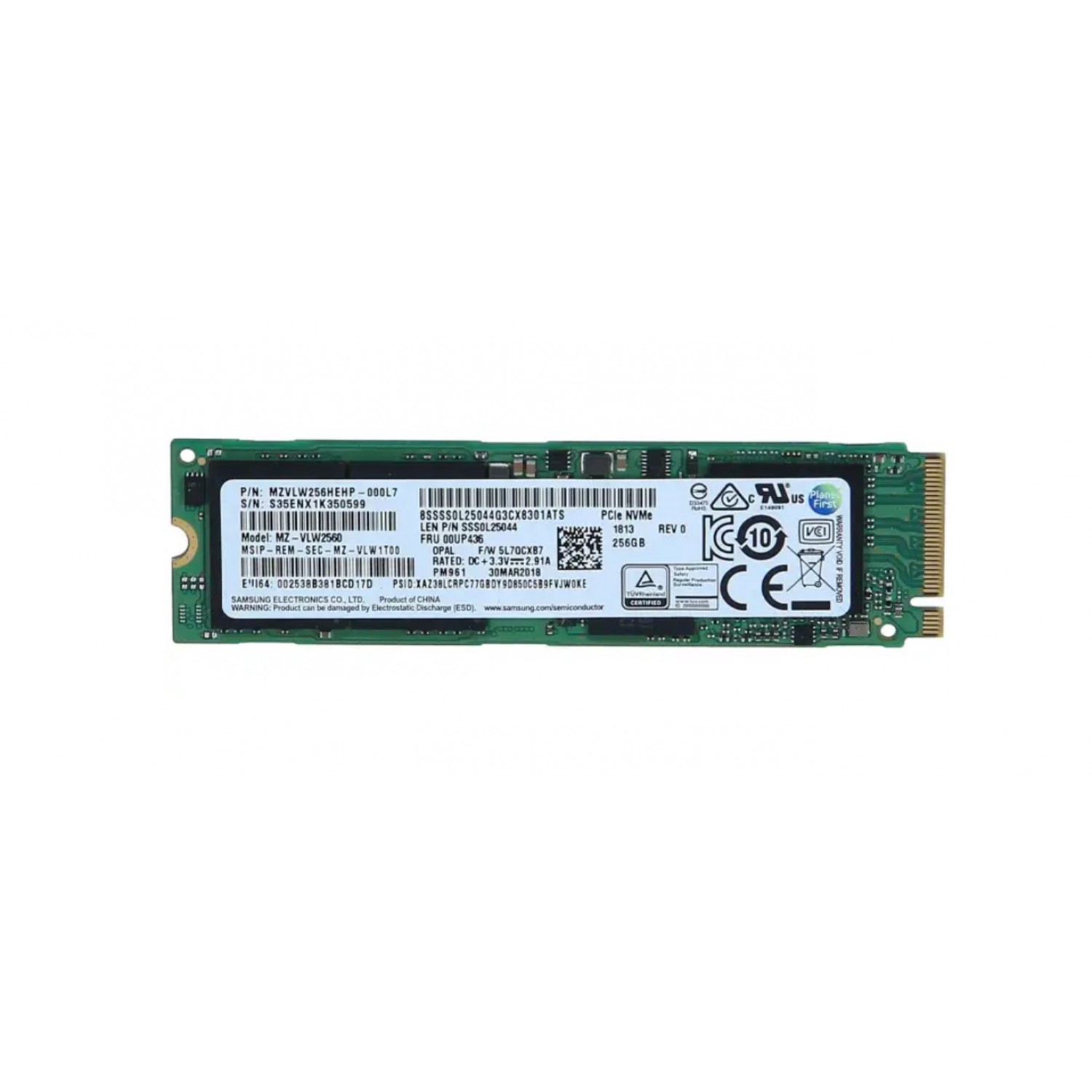 SSD Samsung PM961 256GB NVMe M.2 PCIe 3.0 x4 – MZ-VLW2560 peste 89% life SSD-uri