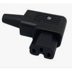Conector de alimentare IEC C15 max 8.5mm 250V/10A mufa la 90 de grade 