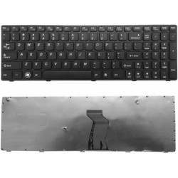 Tastatura laptop noua Lenovo Ideapad Z580 V580 G580 Black Frame Black