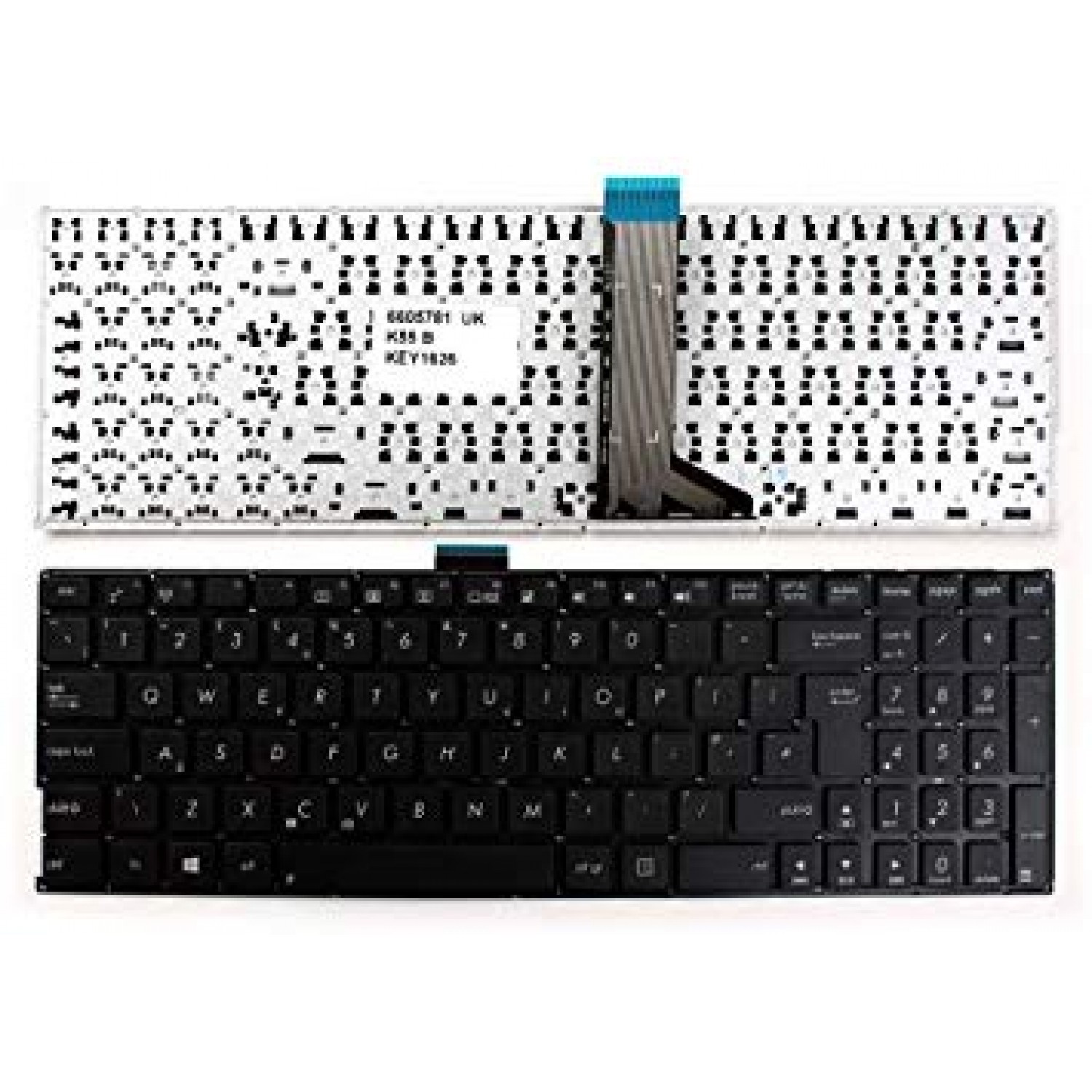 Tastatura laptop noua ASUS K555 X555 Black (Without frame, WIN 8) UK