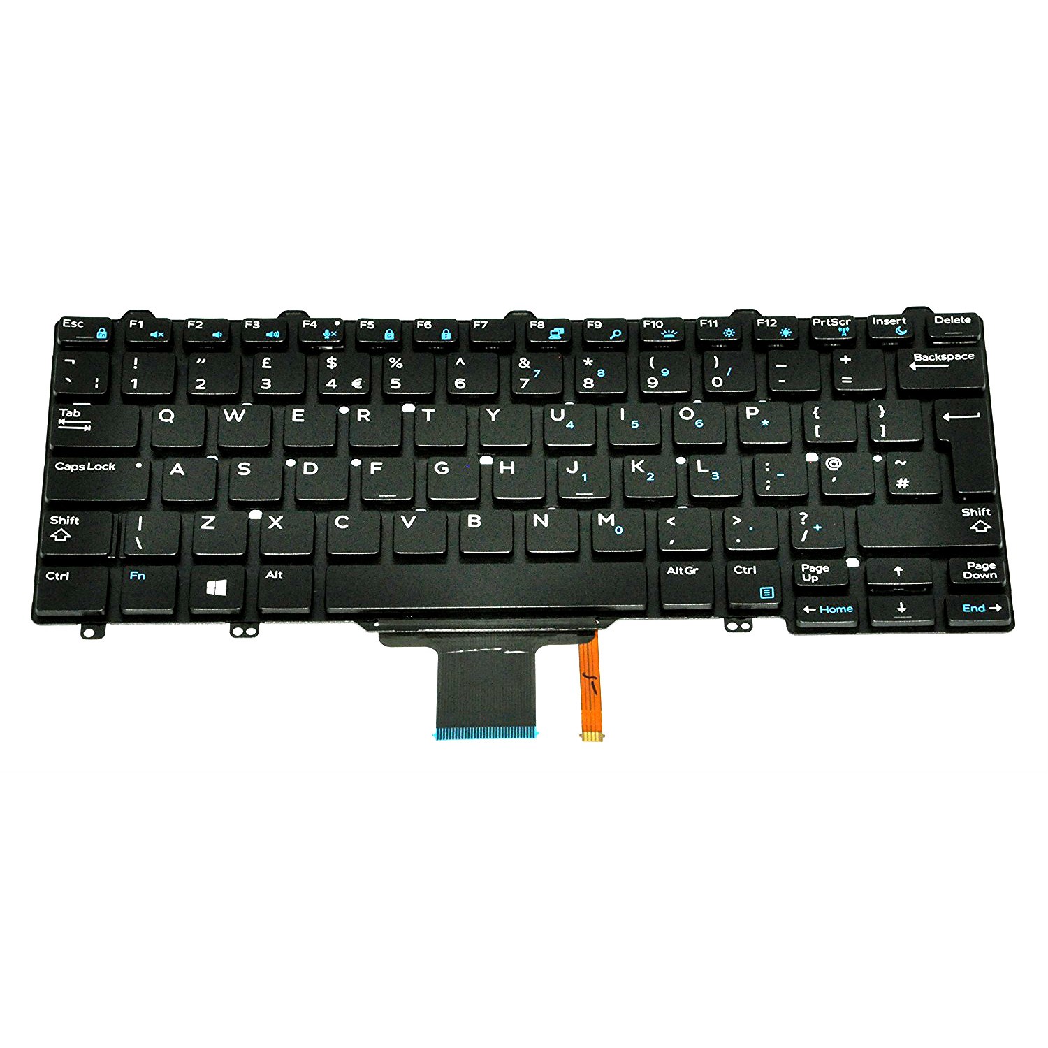 Tastatura laptop noua Dell LATITUDE 5270 E7250 E7270 DP/N 44K3X UK backlight