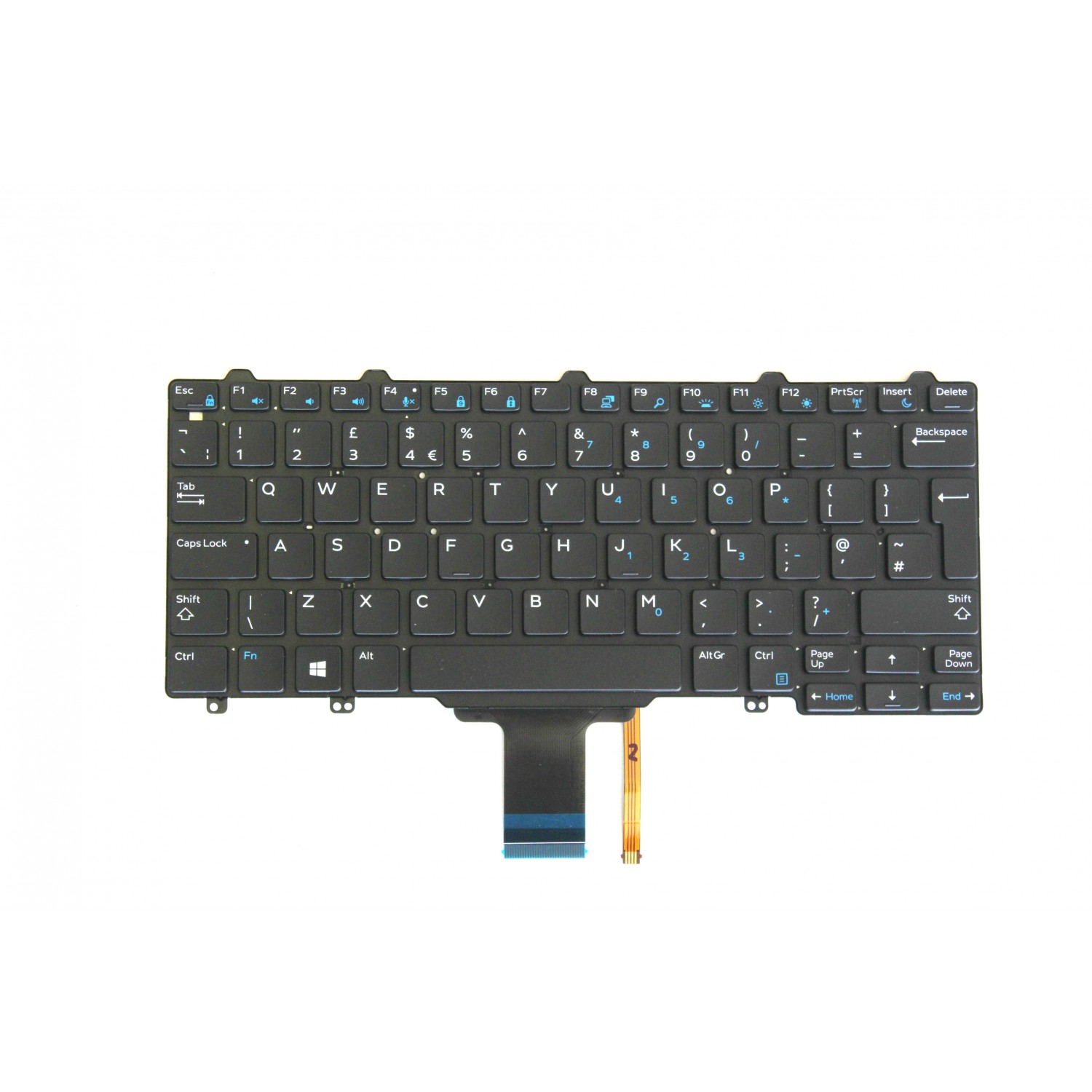 Tastatura laptop second hand DELL Latitude E7250 E5250 UK Backlit DP/N D2C6M