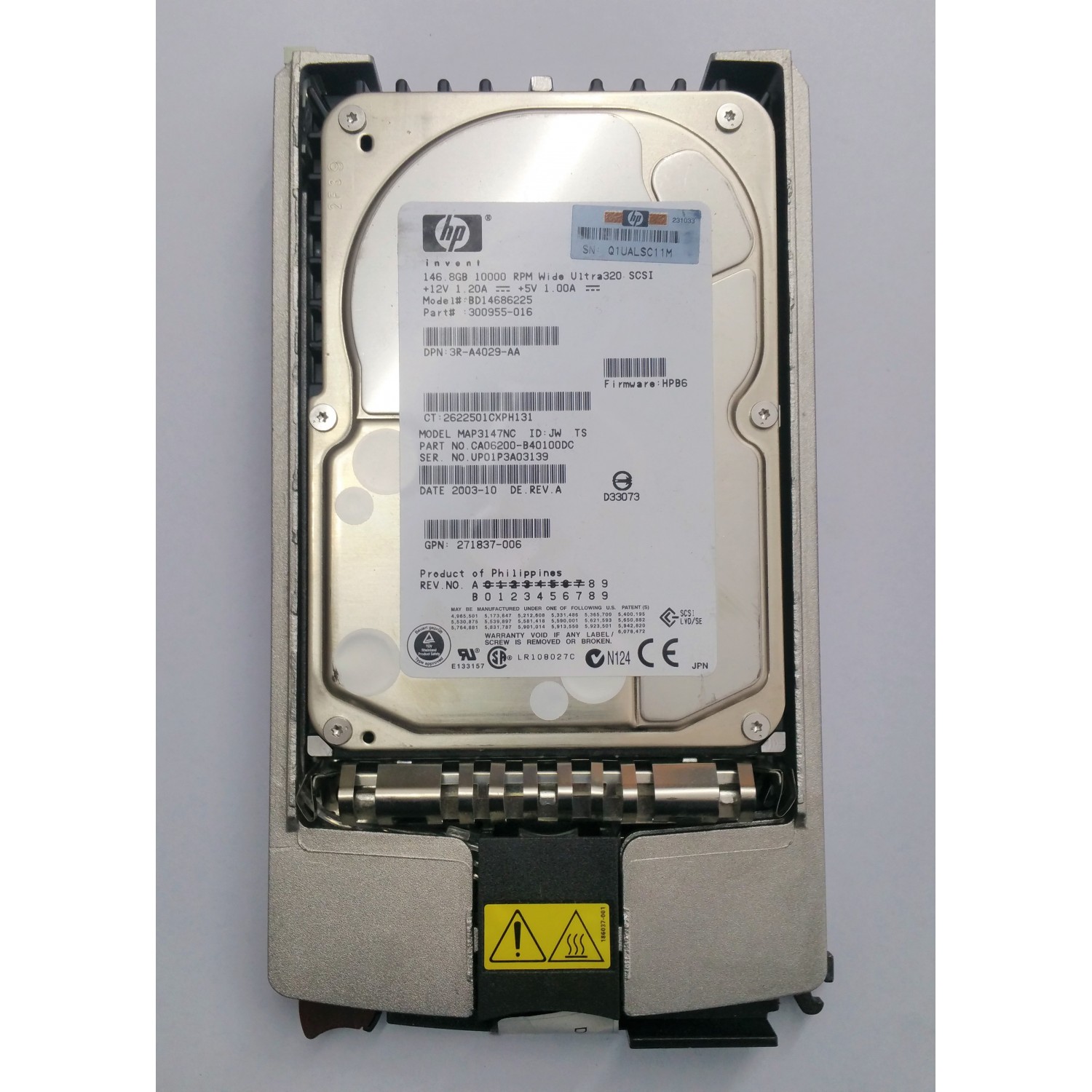 Hard disk Server 146GB 146.8Gb 10K SCSI 3.5''