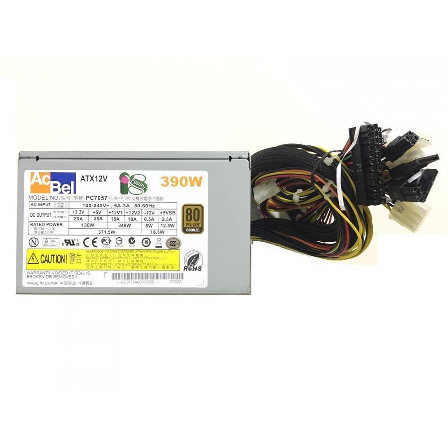 Sursa PC noua ACBEL PC7057 80 Plus Bronze 390W