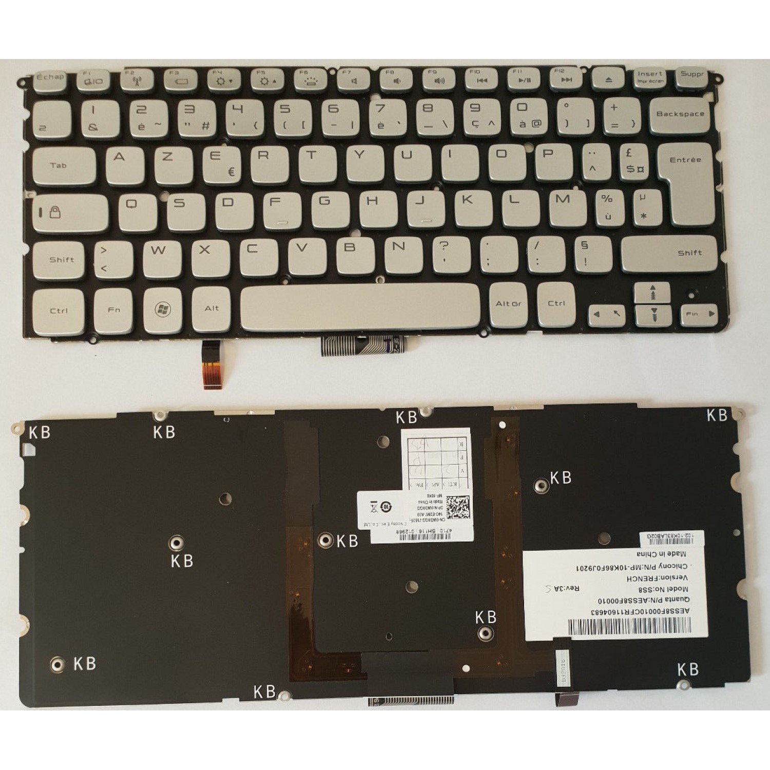 Tastatura laptop noua DELL XPS 14Z L412Z 15Z L511Z BACKLIT FRENCH DP/N WDXGG