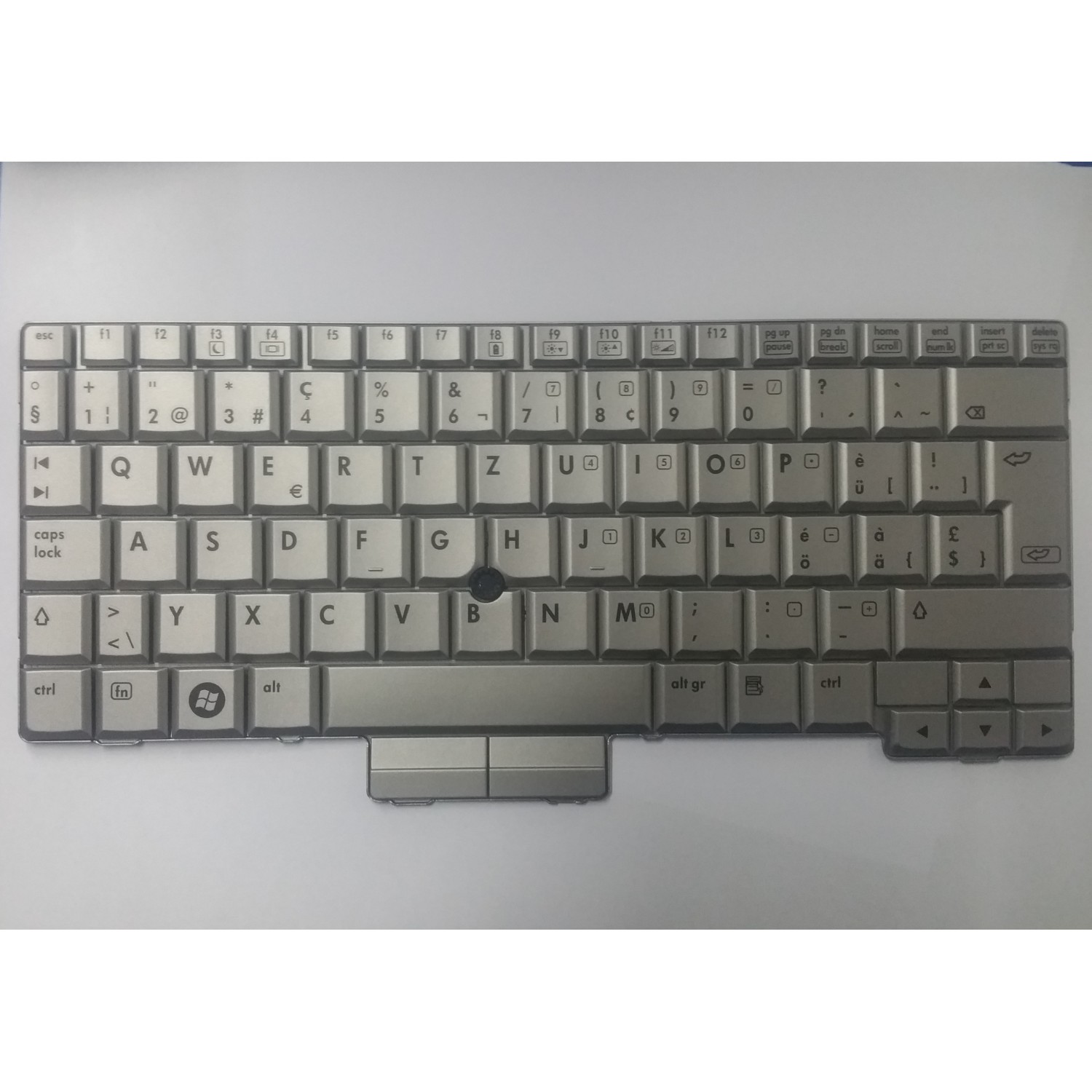 Tastatura laptop noua HP Elitebook 2710P 2730P Silver(With point stick) layout Sweden
