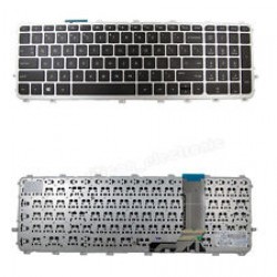 Tastatura laptop noua HP ENVY 15-j series Silver Frame Black  WIN 8 US