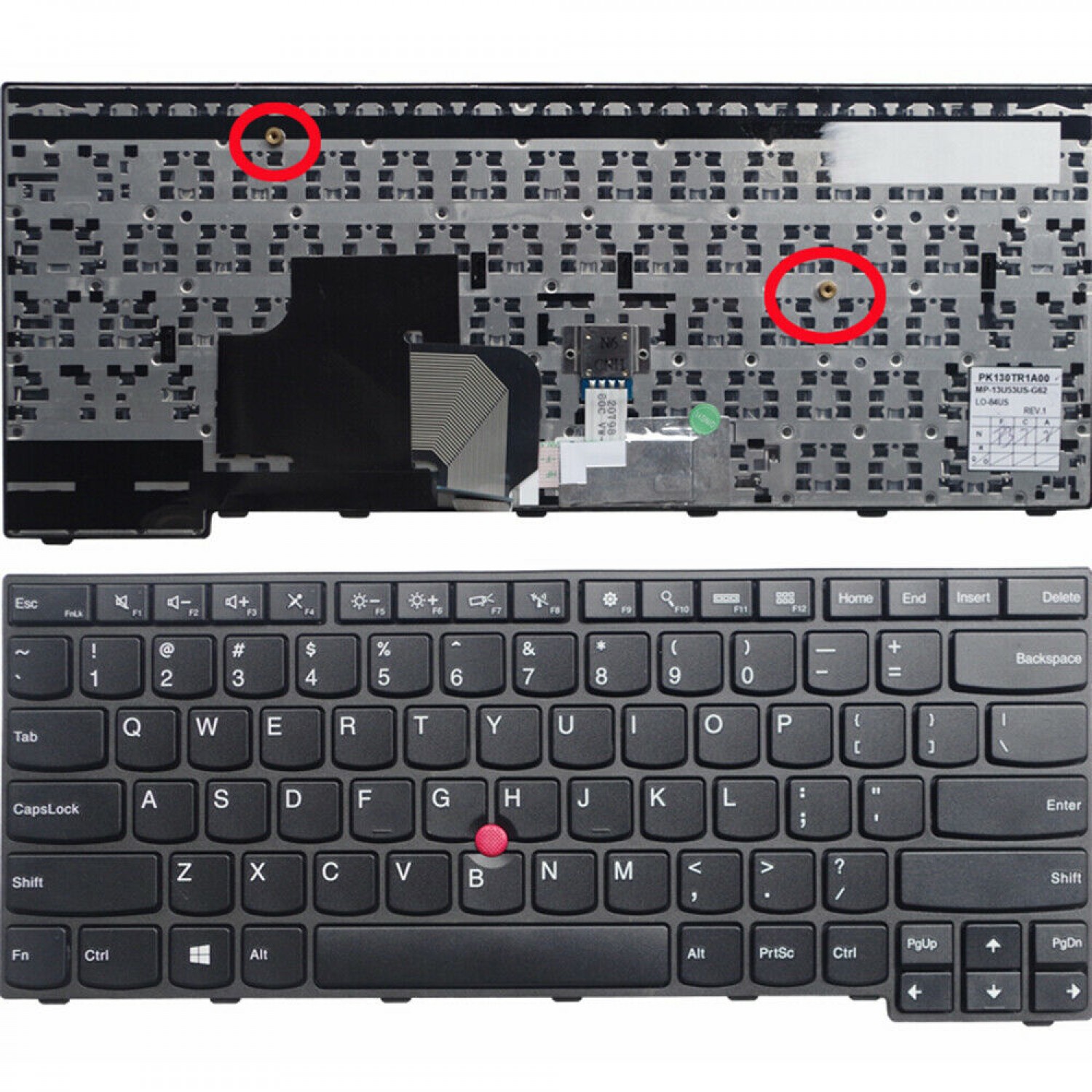 Tastatura laptop noua Lenovo Thinkpad E450 E455 E460 E450C Black Frame Black US