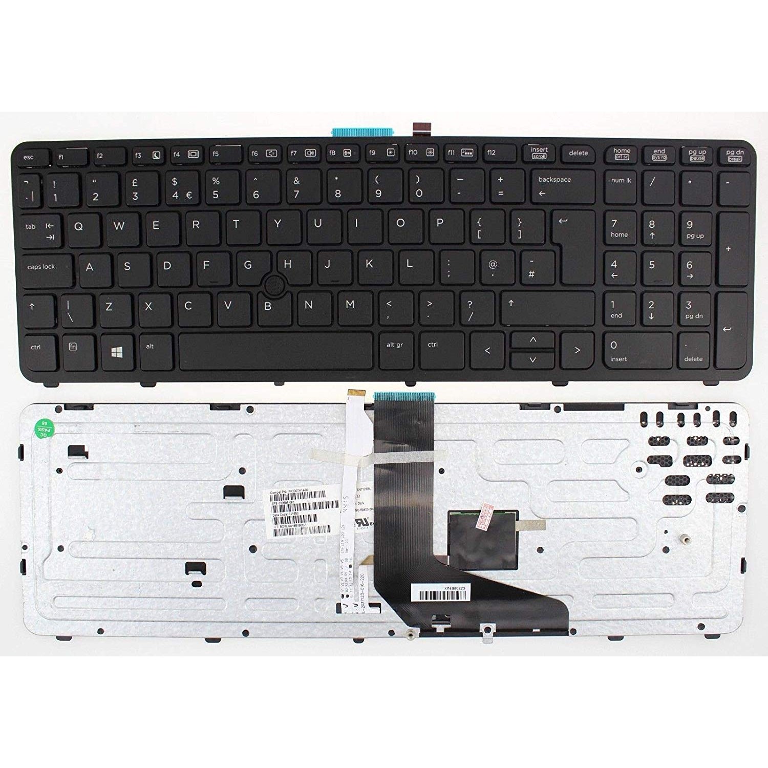 Tastatura laptop second hand HP ZBOOK 15 g2 layout Germania Backlight