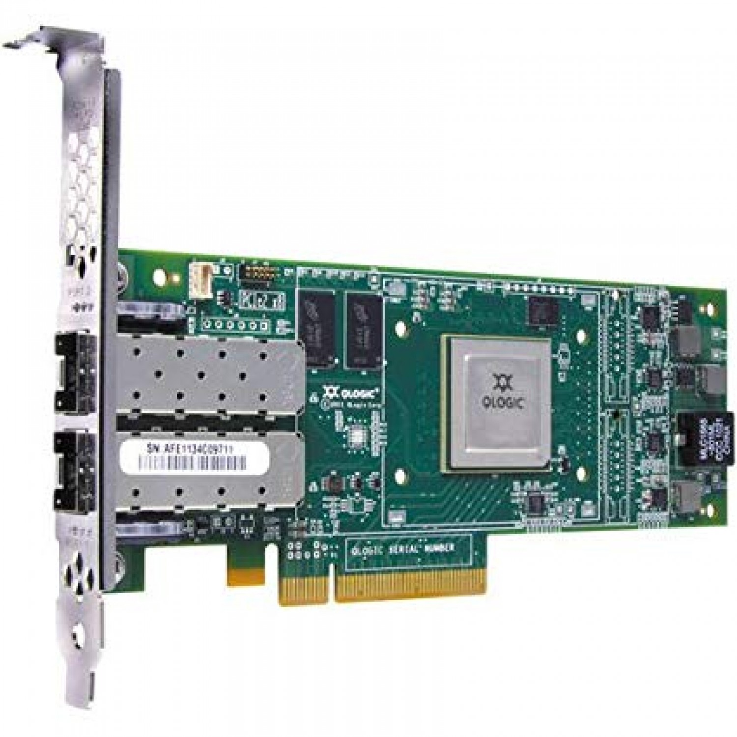 Placa de retea server Dell QLE8152 FE0210401-25 10GB PCI-E Dual Port HBA Full Height