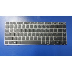 Tastatura laptop noua HP Elitebook Folio 9470m Silver Frame Black (Without point stick, OEM) US