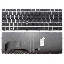 Tastatura laptop noua HP 840 G3 Silver Frame Black US