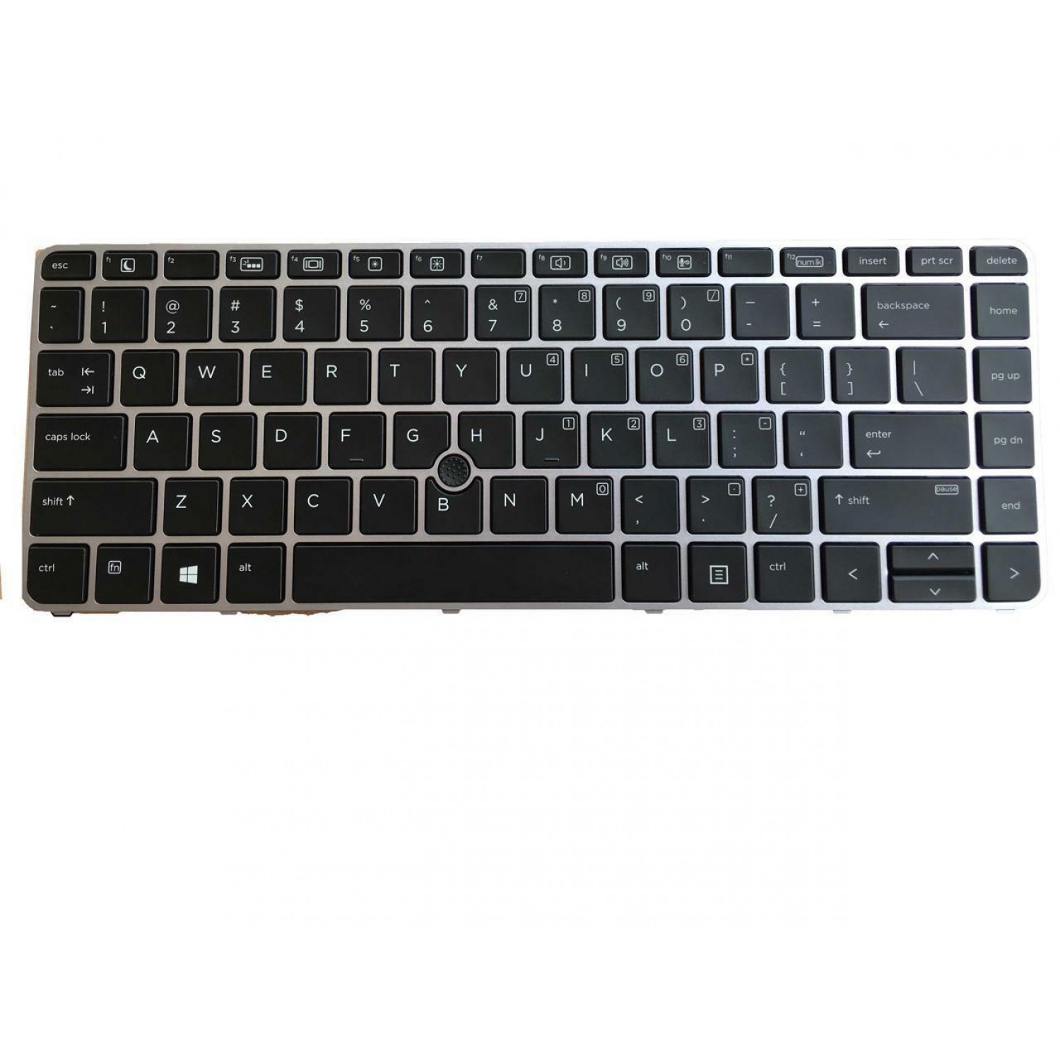 Tastatura laptop noua HP Elitebook 745 G3 840 G3 848 G3 Silver Frame Black Backlit (With point stick) US
