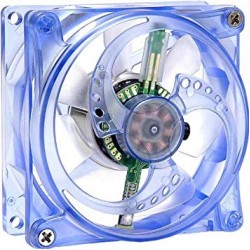 Ventilator PC Revoltec Lightwriter cu senzor temperatura 12V 3.6W 80mm care afiseaza temperatura