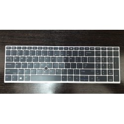 Tastatura laptop noua HP EliteBook 850 G5 755 G5 ZBook 15u G5 Silver Frame Black with point Win8 US