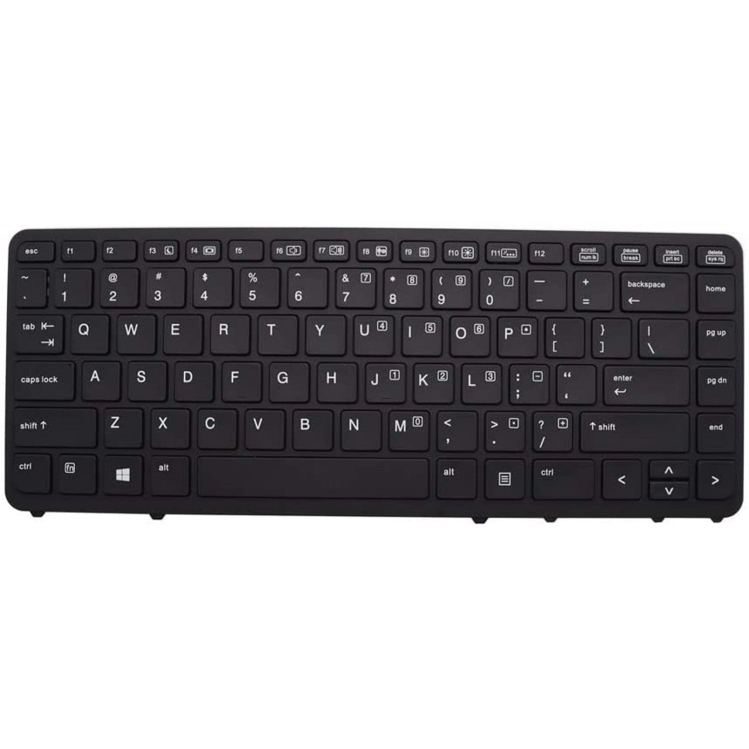Tastatura laptop noua HP EliteBook 840 G1 850 G1 Black Frame Black without pointstick Layout US