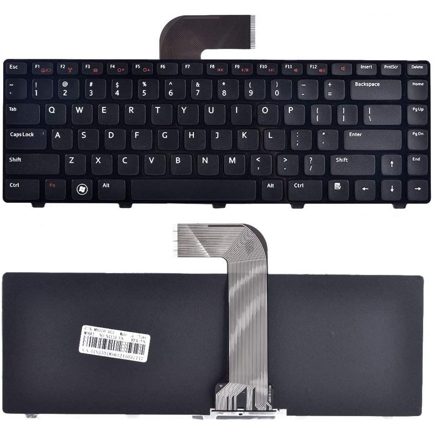 Tastatura laptop noua Dell Vostro 3550/XPS L502 Inspiron 14R Inspiron N4110 M4110 N4050 M4040 N5050 M5050 M5040 N5040 N411Z Black Frame Black OEM US