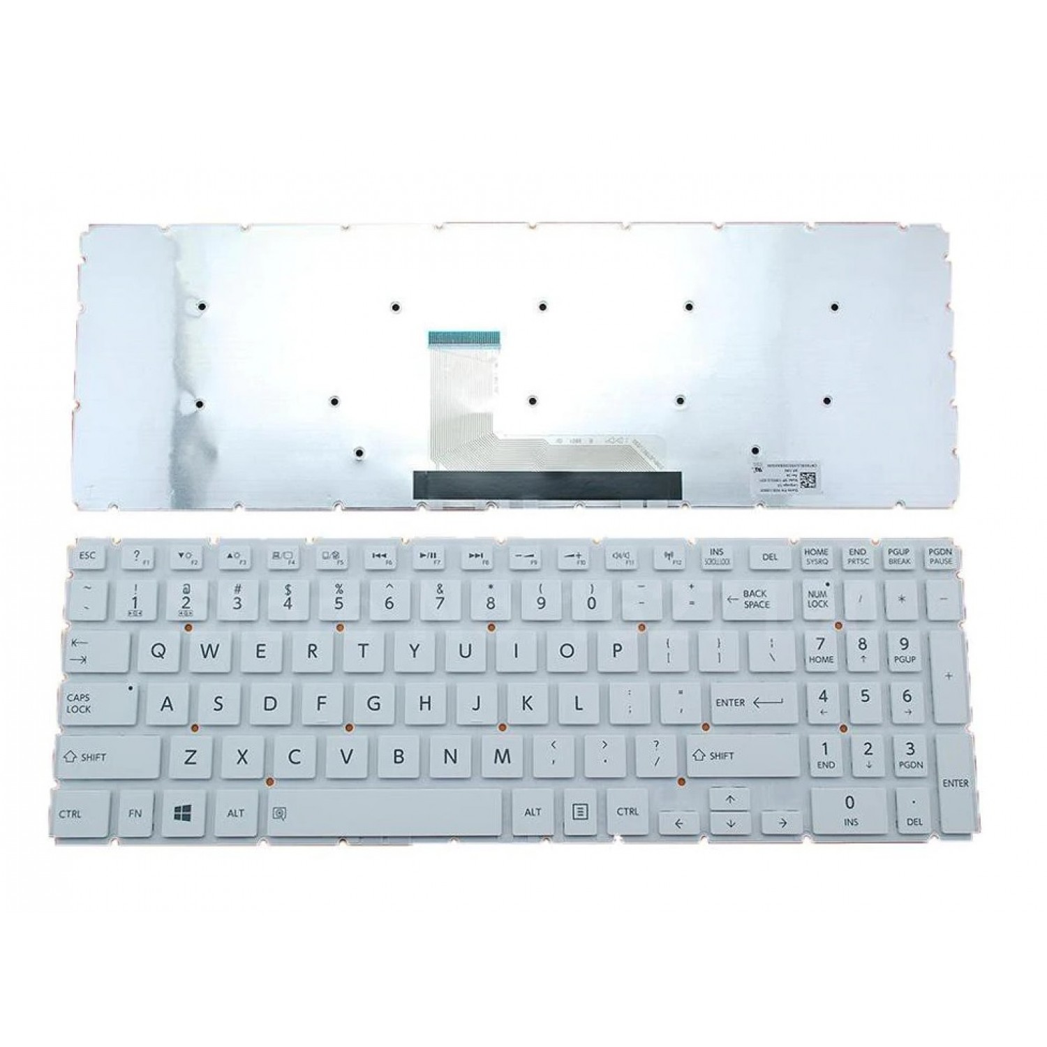 Tastatura laptop noua Toshiba Satellite L50-B S50-B L50D-B L50T-B L50DT-B L55D-B S55-B S55T-B S55D-B WHITE Without FRAME Without foil Win 8 US