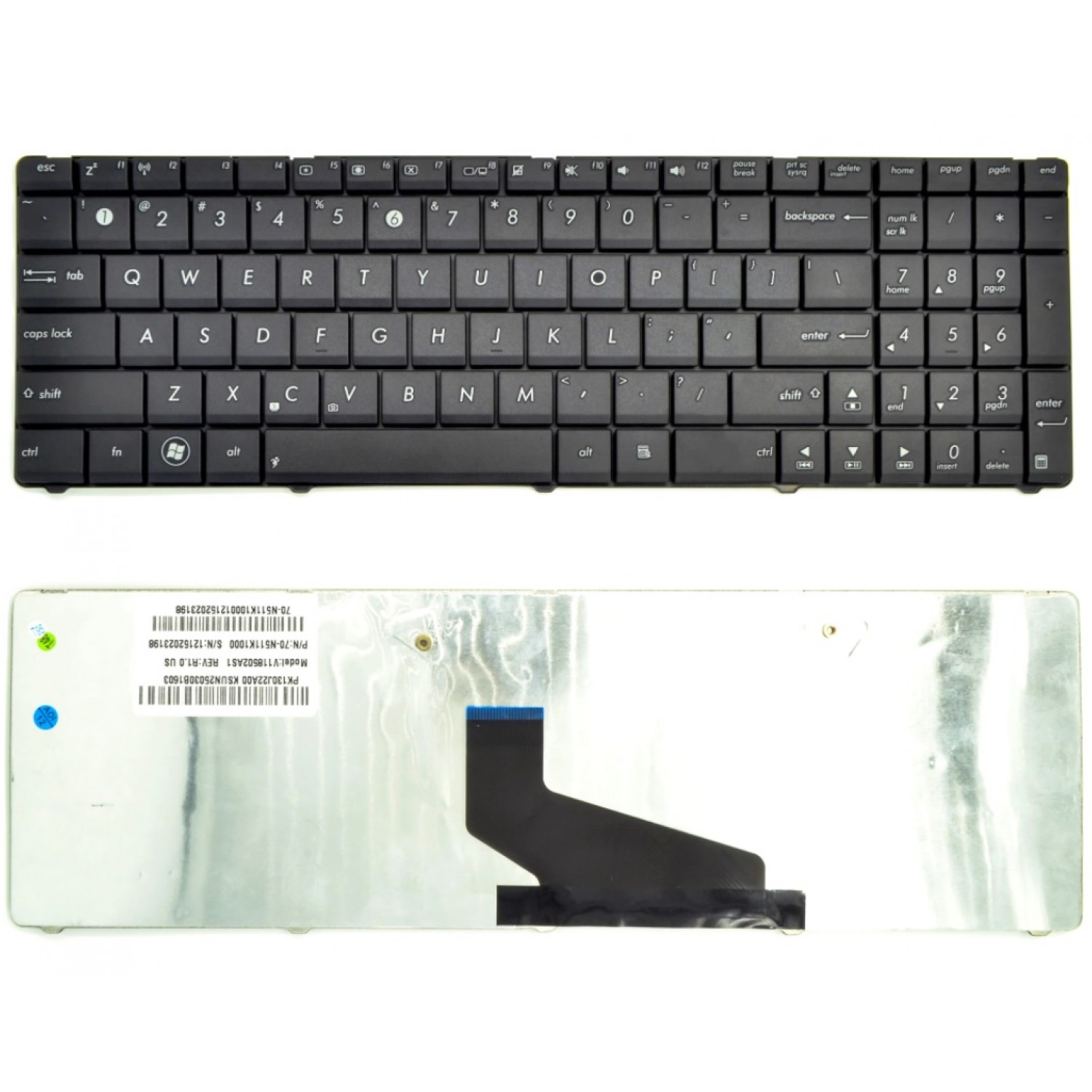 Tastatura laptop Asus K53TA Black US