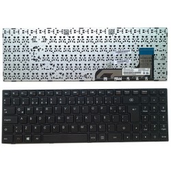 Tastatura laptop noua Lenovo Ideapad 100-15IBY Black Frame Black US