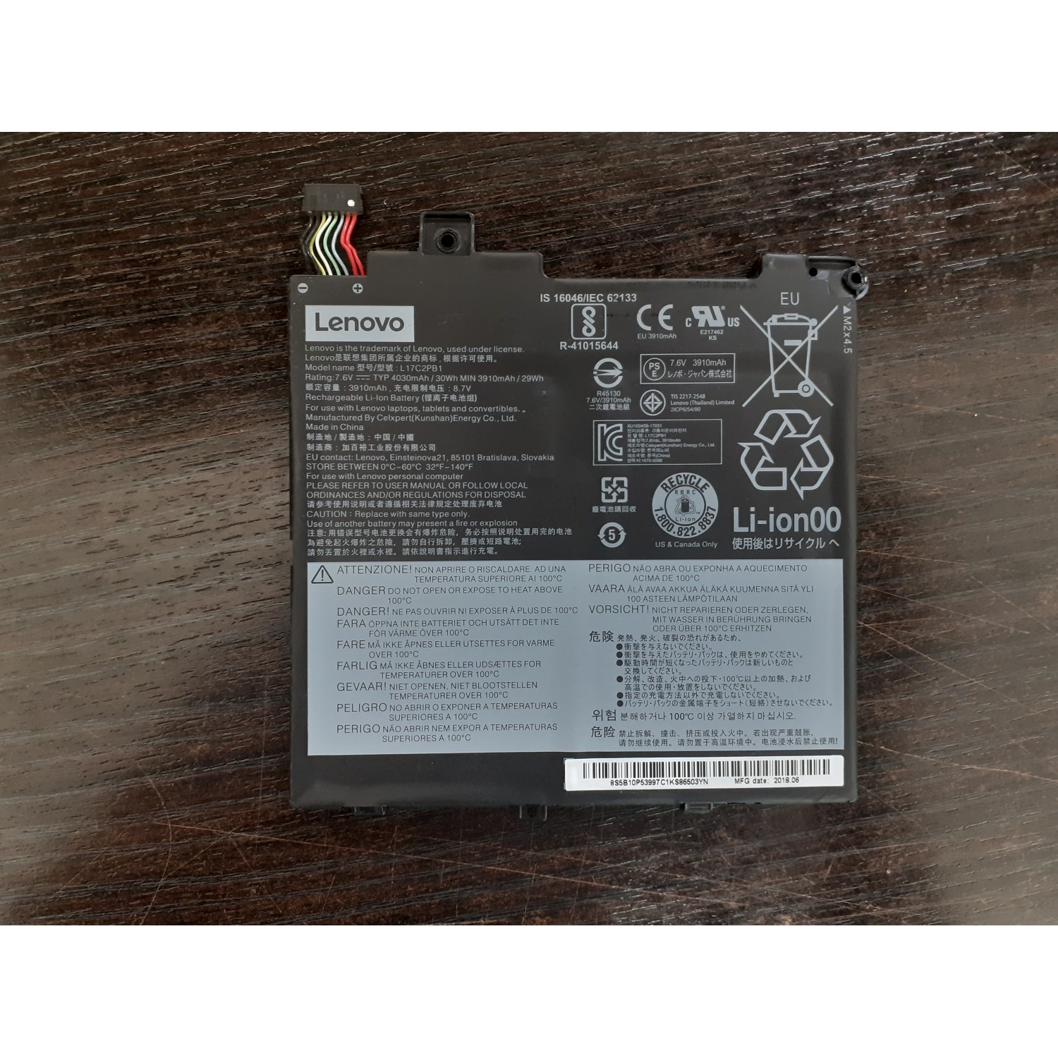 Acumulator laptop second hand original Lenovo V330-14ARR L17C2PB1