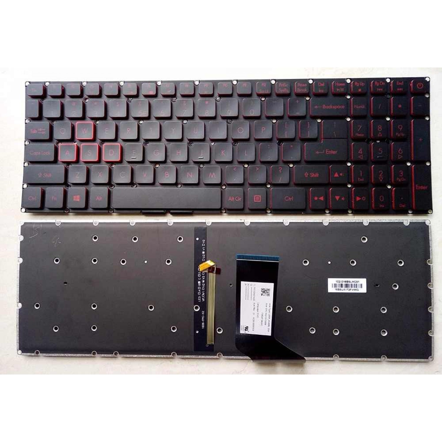 Tastatura laptop noua Acer Nitro 5 AN515-41 AN515-42 AN515-51 AN515-52 Black( Backlit,Red Printing,Win8)