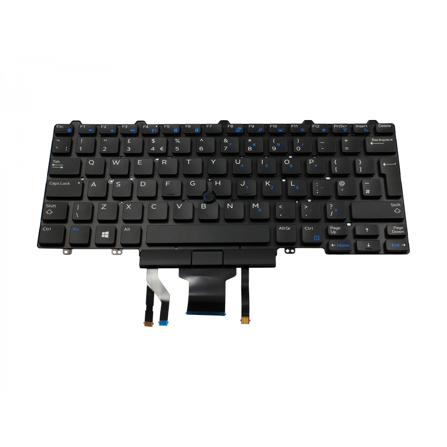 Tastatura laptop noua DELL E5450 Black (without frame) UK backlight