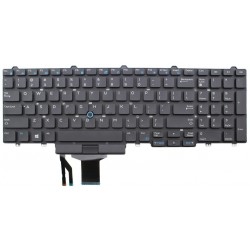 Tastatura laptop noua E5550 E5570 BLACK US (backlit,With Point Stick ) DP/N MFKWK