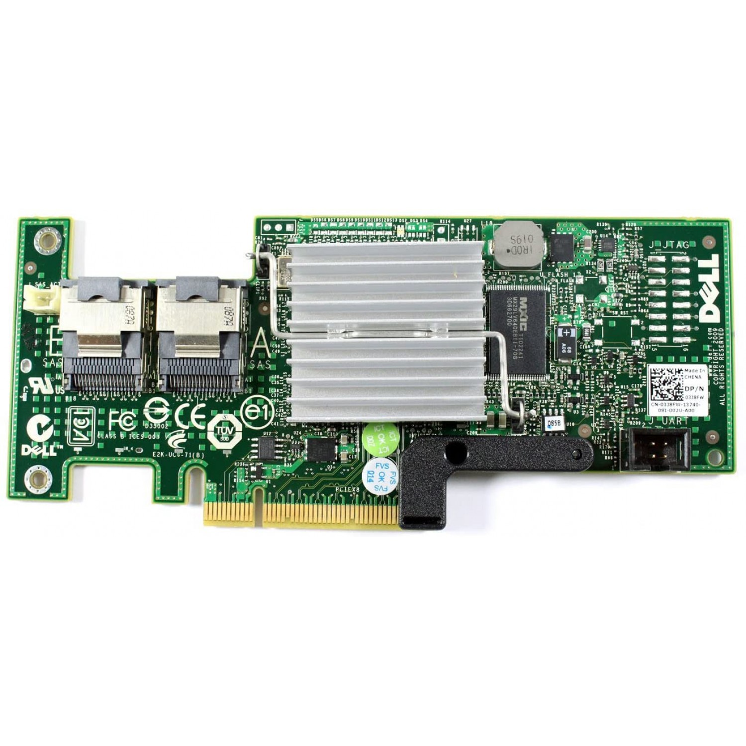 Controller SAS SATA Dell Poweredge PERC H200 INTERN DP/N 47MCV 6GB/S SAS PCI-e modat IT Mode ZFS FreeNAS unRAID fara bracket Diverse Server