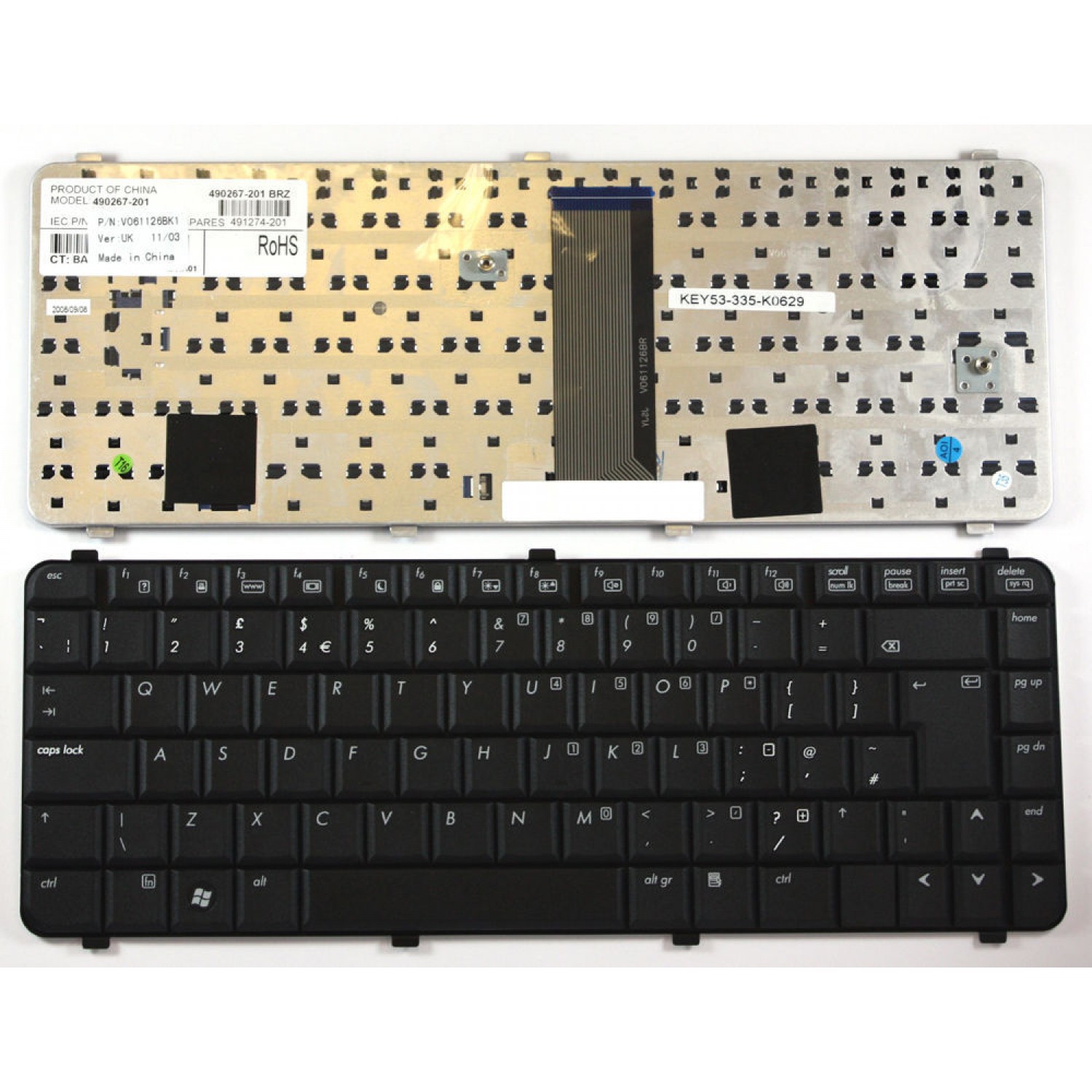 Tastatura laptop noua HP 6530S 6730S Black UK