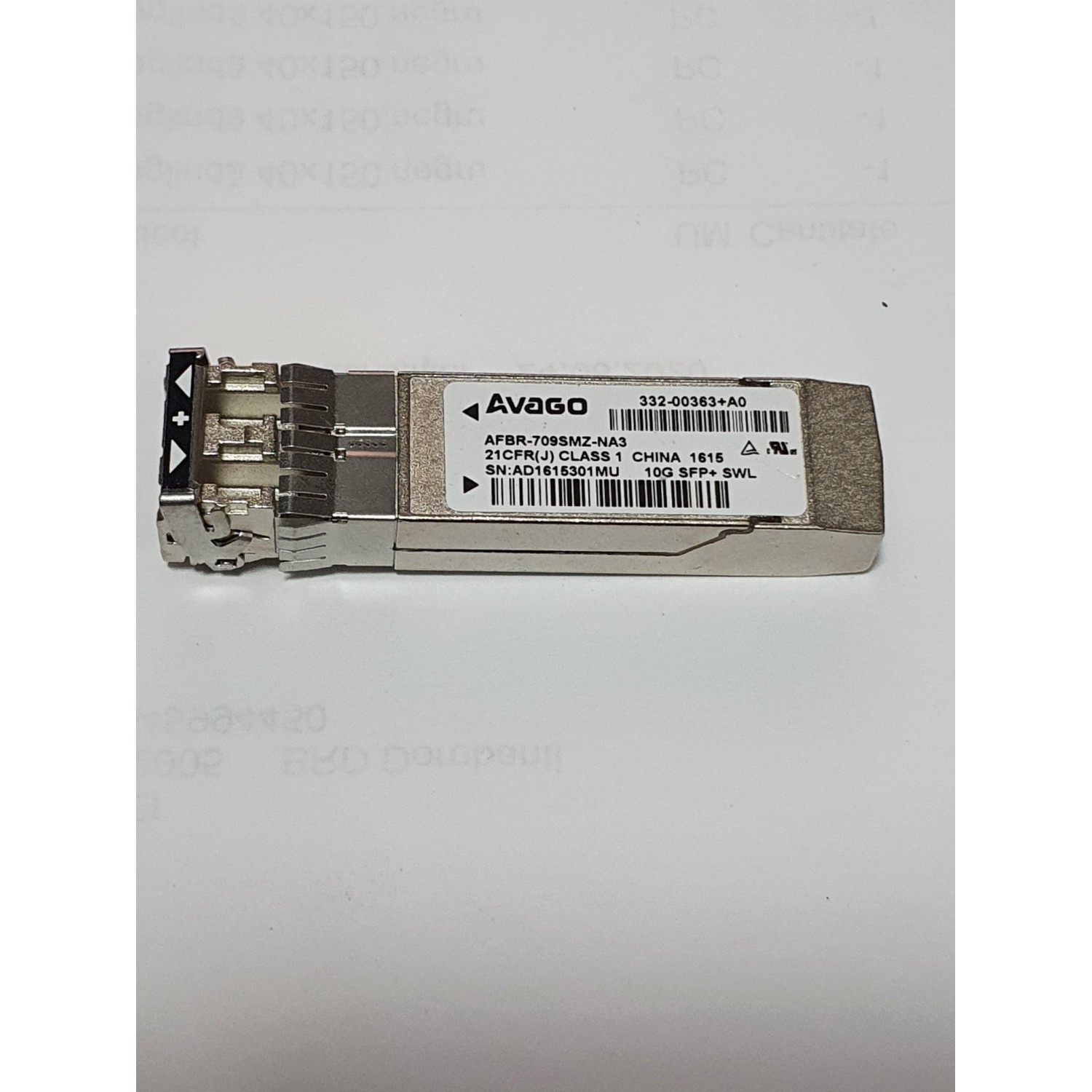 Modul GBIC NetApp 332-00363+A0 10GB SFP+ SW Fiber Transceiver AFBR-703SMZ-NA3