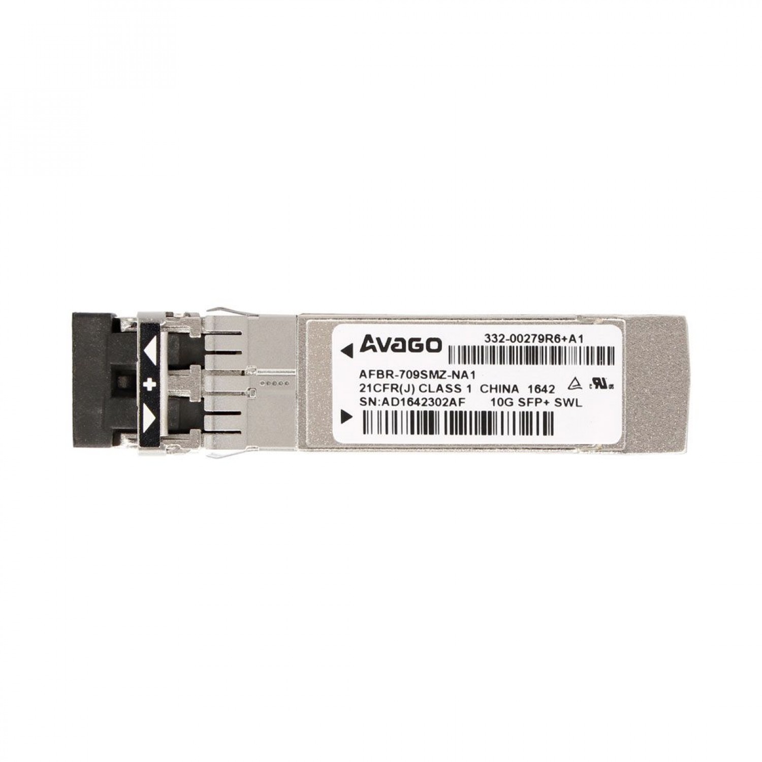 Modul GBIC AVAGO 332-00279R6+A1 AFBR-703SMZ-NA1 AFBR-709SMZ-NA1 10GbE 10GBASE-SR EtherNet SFP+ LC MMF SW 850nm Diverse Server