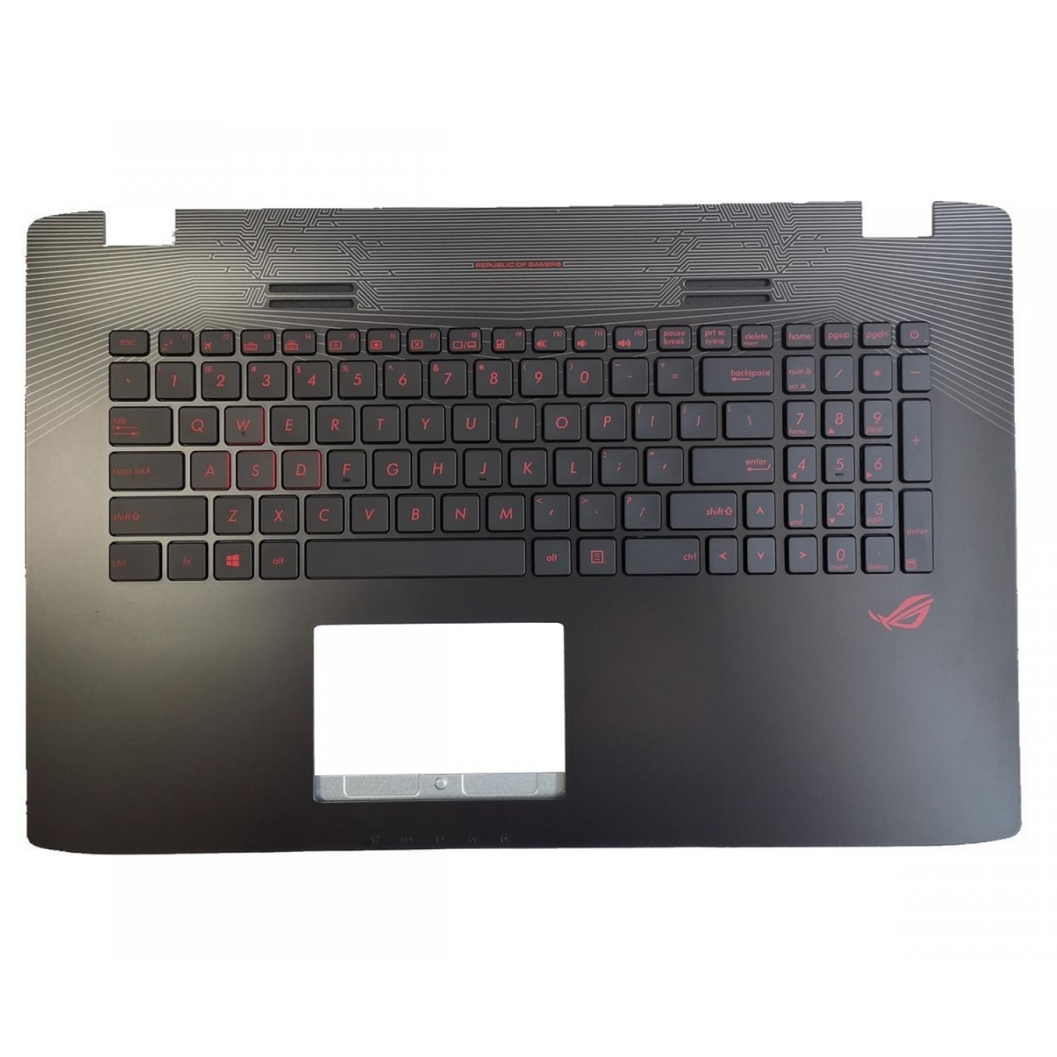 Palmrest second hand + Tastatura noua Asus GL752V Layout US Backlit Alb 13NB0941AP0301