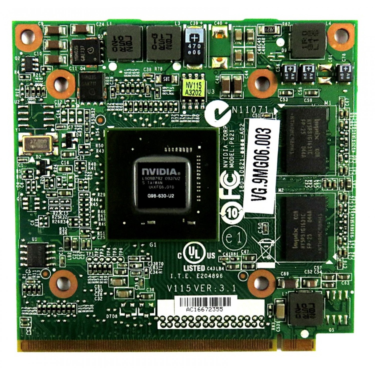 Placa video functionala Acer Aspire 6930 NVIDIA GeForce 9300M GS 512MB