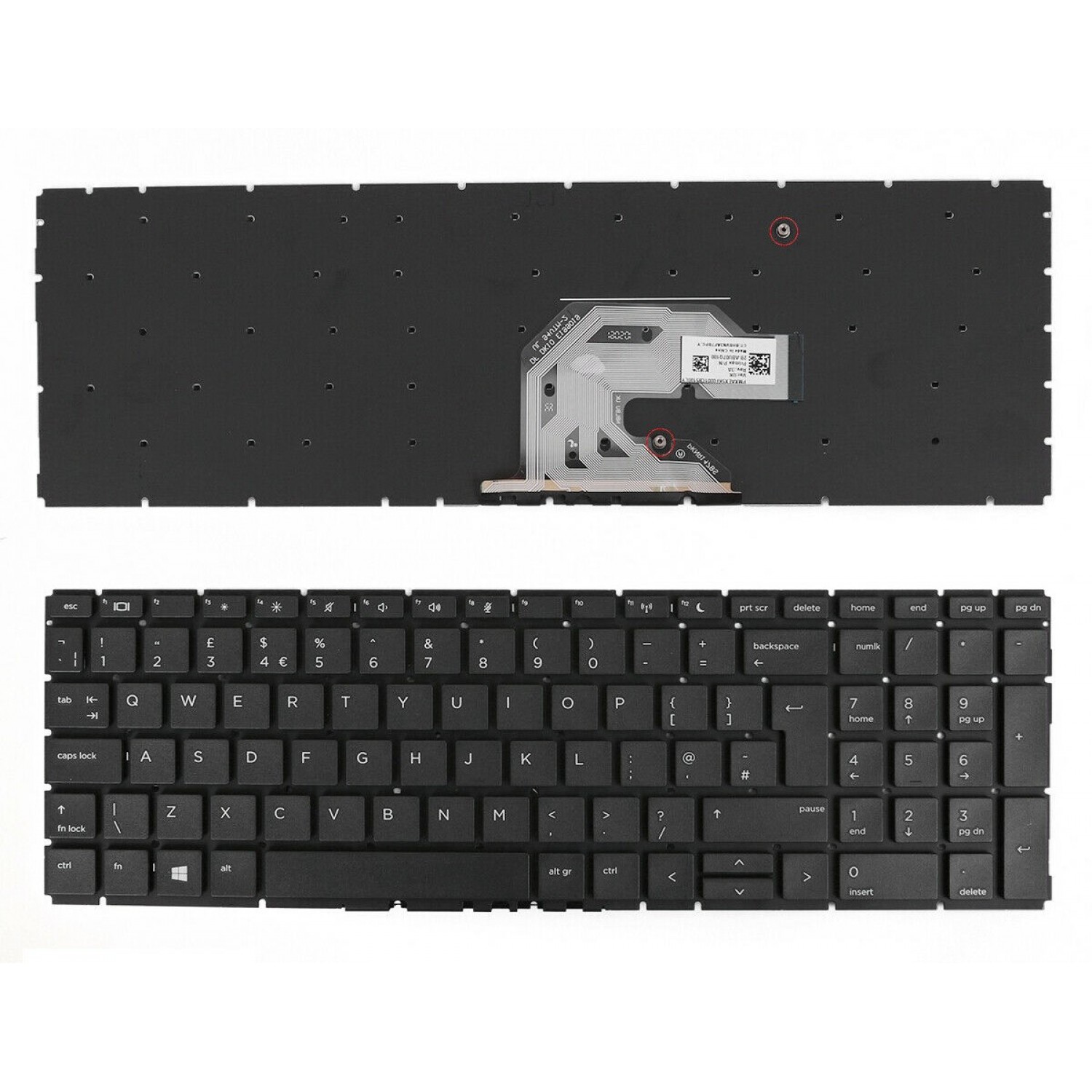 Tastatura laptop noua HP Probook 450 G6 455 G6 450R G6 Black (without frame ) UK