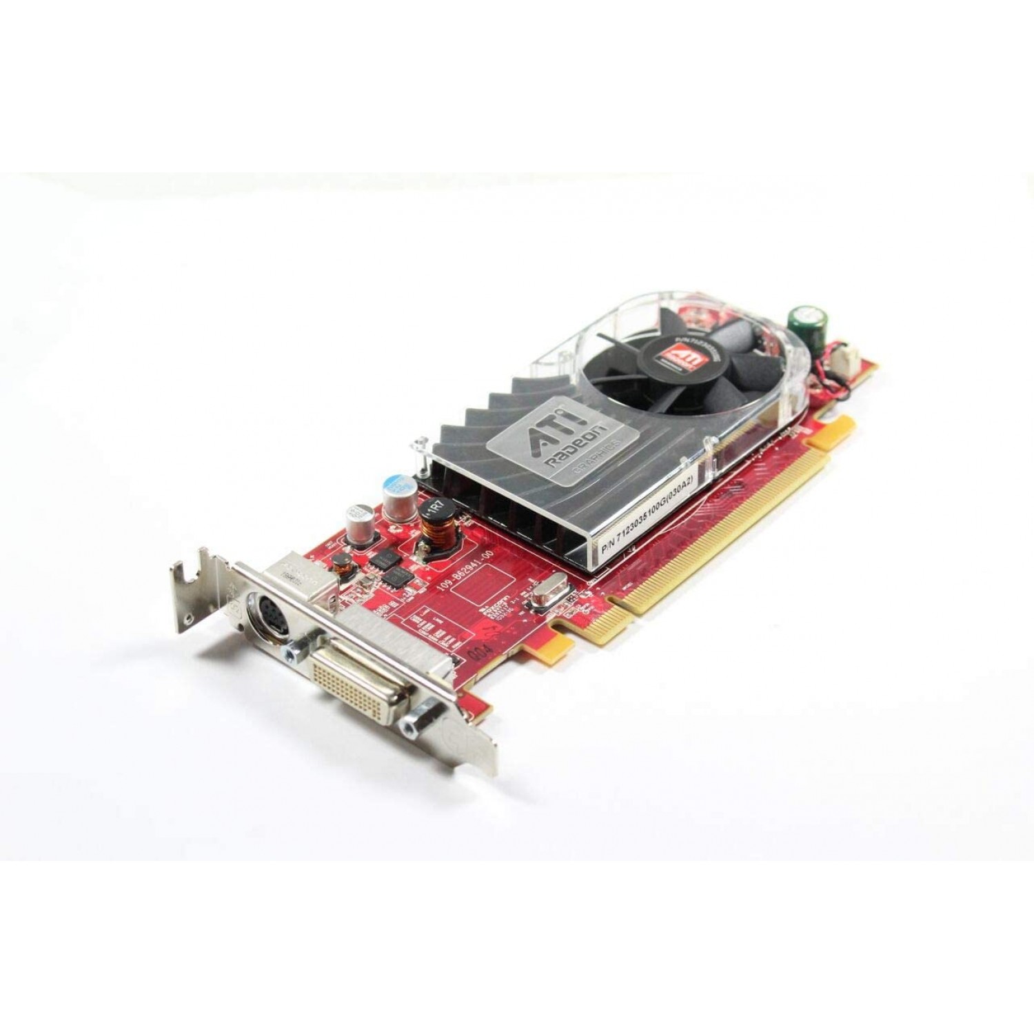 Placa video PC Ati Radeon HD3450 Pci Express X16 256MB GDDR3 SDRAM TV-OUT DMS-59  DP/N DELL Y103D Low Profile