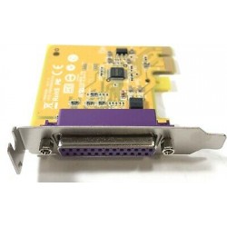 Placa port parallel HP PCIe X1 SUNIX Model PAR6408A+L 801549-001 Low Profile