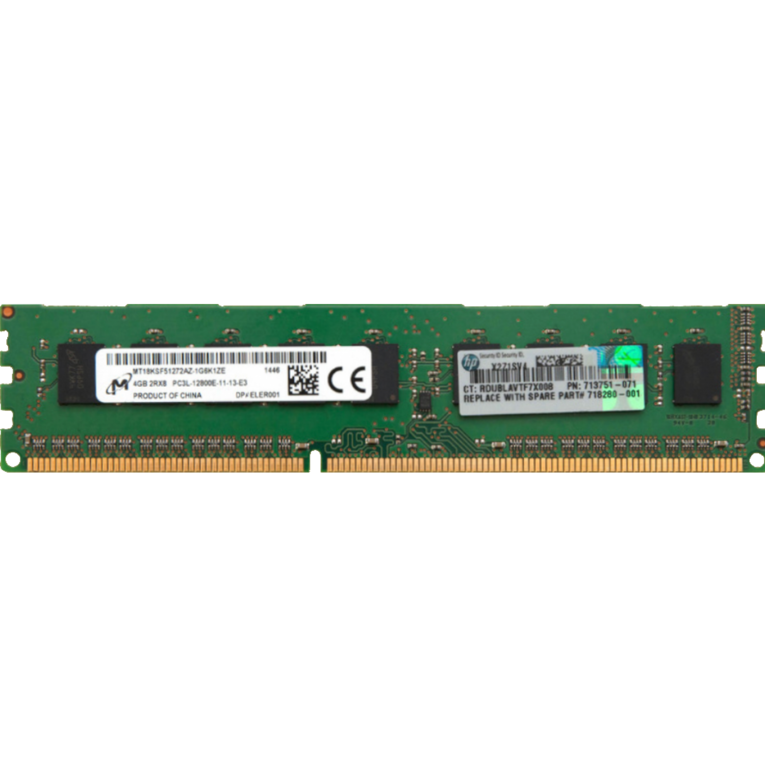 Memorie server HP 4GB DDR3 ECC 2RX8 PC3L-12800E 713751-071