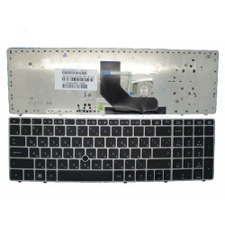 Tastatura laptop noua HP ProBook 6560B EliteBook 8570P 8560P Silver Frame Black US
