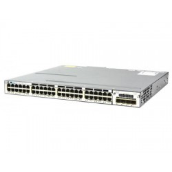 Switch Cisco Catalyst WS-C3750X-48PF-S V02 48Port POE Gigabit 2 x PSU 715W cu modul C3XK-NM-1G