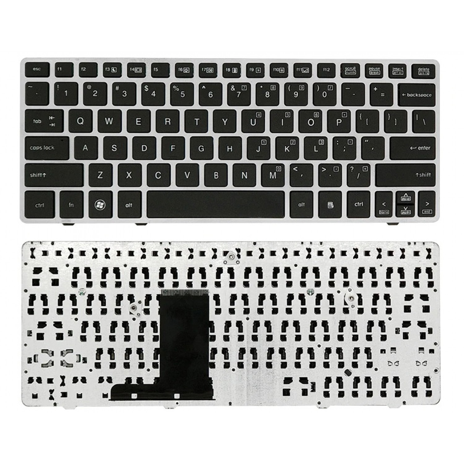 Tastatura laptop noua HP 2560P SILVER FRAME BLACK(Without point stick )OEM US