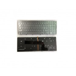 Tastatura laptop noua Dell Inspiron 15-7000 Series 7537 SILVER FRAME SILVER (Backlit, OEM Win8)