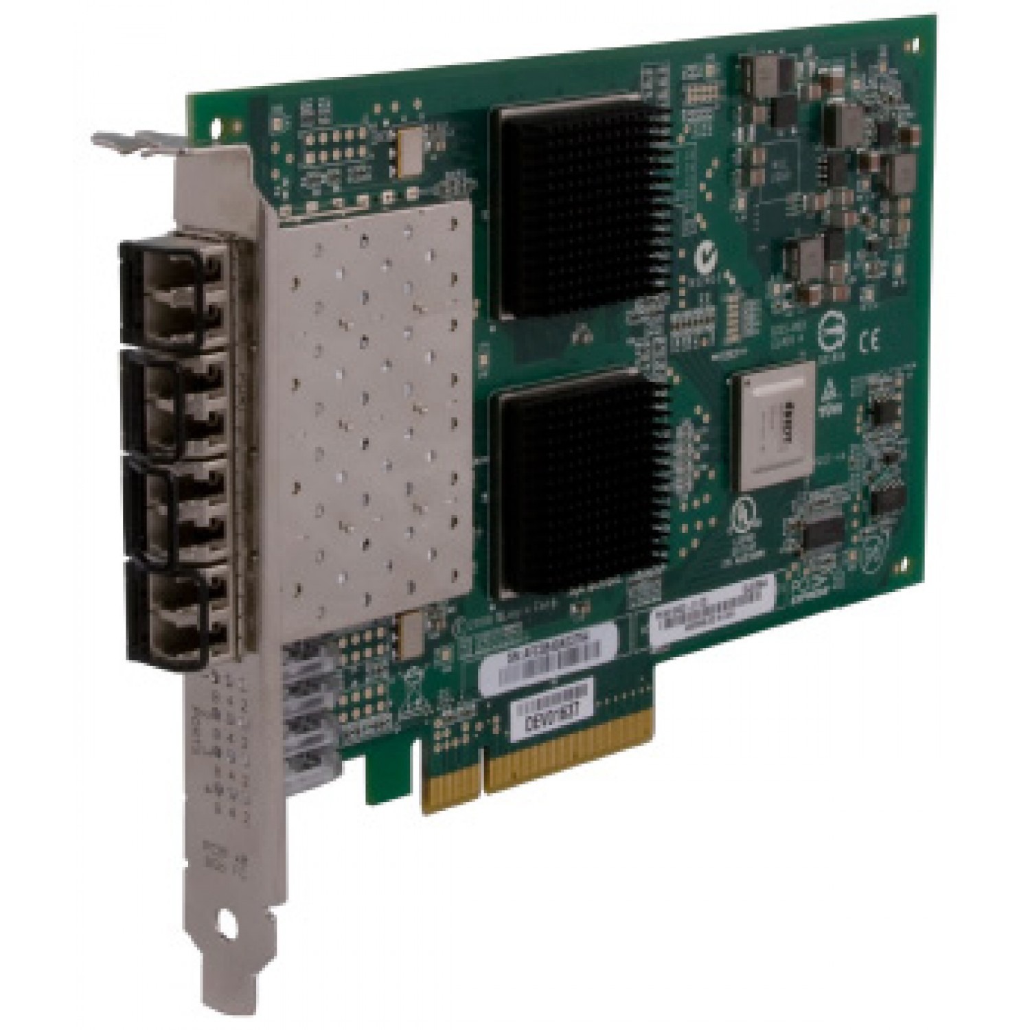 Placa de retea Qlogic FC-Controller QLE2564 QP 8Gbps FC PCI-E incl. 4x 8GB SFP - PX4810402-06 + 4GBICS AVAGO AFBR-57D7APZ-QL 850nm