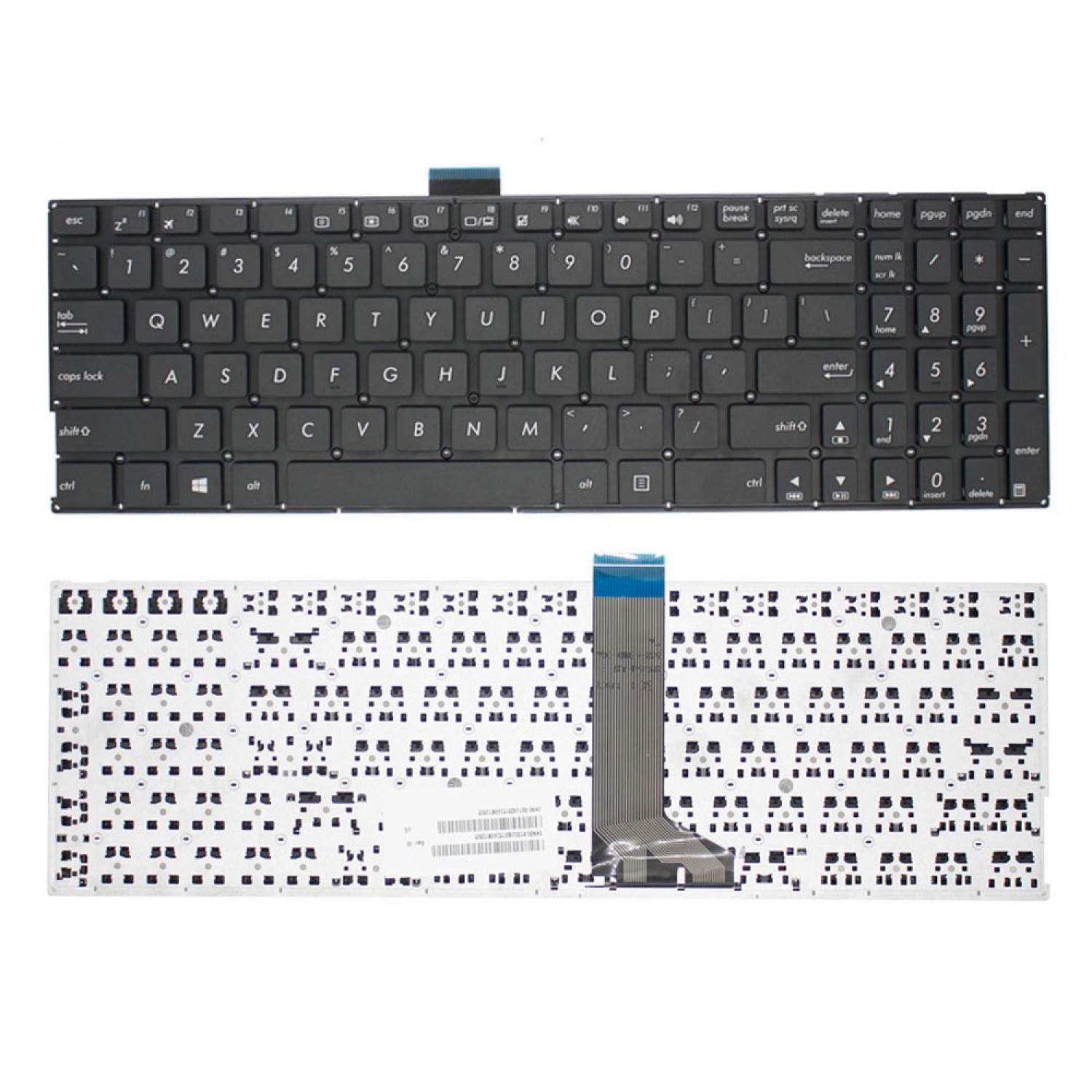 Tastatura laptop noua ASUS K555 X555 Black US ( Without frame , WIN 8)